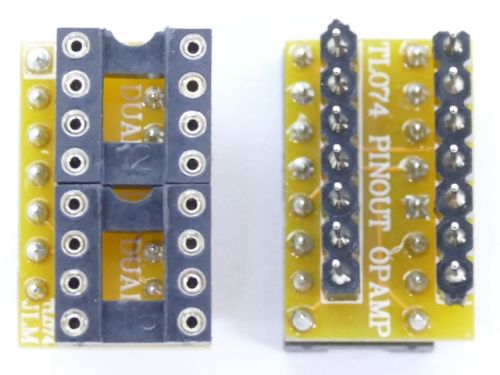 TL074 to 2xDual DIP8 Adaptor