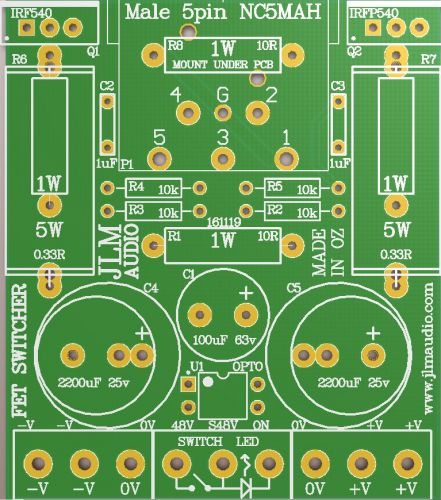 FET POWER SWITCHER PCB